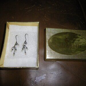 Women's Sterling Silver Dangling Earrings w/ Freshwater Pearls